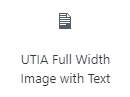 UTIA Full-Width Image with Text icon