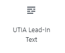 UTIA Lead In Text icon