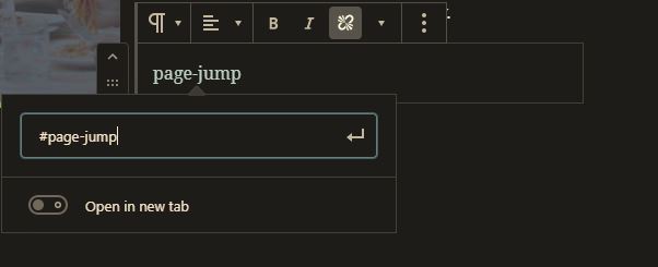 basic jump to page link example