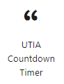 UTIA Countdown Timer